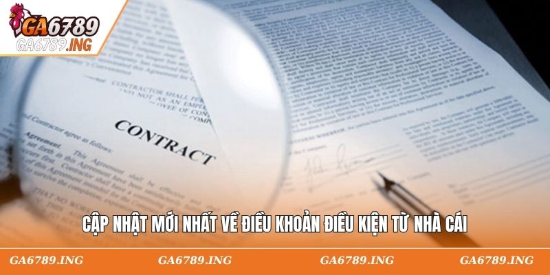 Cập nhật mới nhất về điều khoản điều kiện từ nhà cái